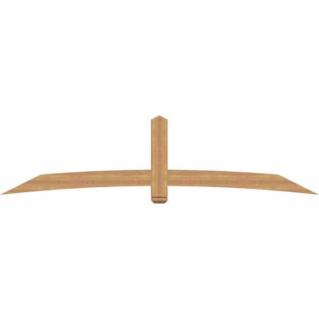 Ekena Millwork Bellingham Timber Gable Bracket, Western Red Cedar, 108"W x 27"H x 3 1/2"D x 5 1/2"F, 6/12 Pitch GBW108X27X0406BEL00SWR